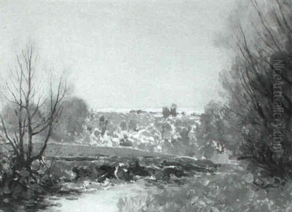 A Stream In Winter - view 1