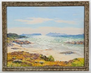 A View Of Rum And Eigg by Robert Houston