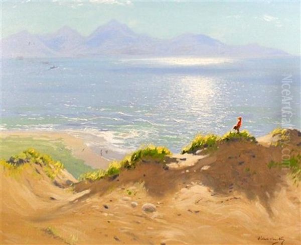 Sunset Over Sand Dunes - view 1