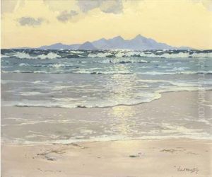 Sunrise On The Beach by Robert Houston