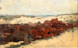 Schets Van Het Dorp Scheveningen / Studie Van Het Panorama