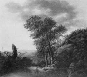 A Sportsman On A Path By A Wood In The Dunes A Sportsman On A Path By A Wood In The Dunes