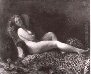 Weiblicher Akt Auf Leopardenfell Weiblicher Akt Auf Leopardenfell