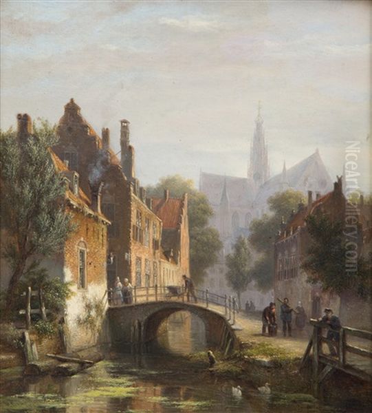 View Of Haarlem, The Sint Bavo Church In The Distance - view 1