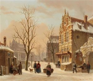 Stadt An Einer Gracht