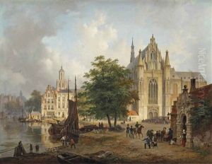 A Capriccio View Of The Hooglandse Kerk, Leiden