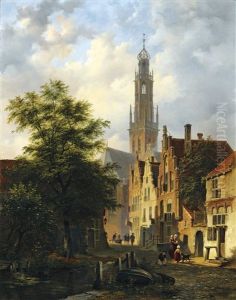 Bakenesserkerk Seen From The Valkestraat, Haarlem