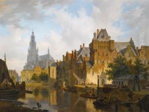 A Capriccio View Of The Hofvijver, The Hague