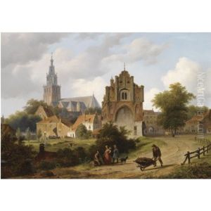 A View Of Nijmegen With The St. Stevenskerk And The Waag