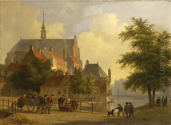 Partie In Einer Hollandischen Stadt - view 1