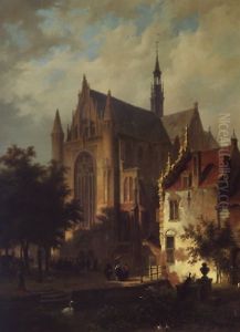 Het Uitgaan Van De Dienst by Bartholomeus Johannes Van Hove