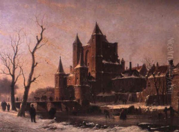 A Dutch Winter Town Scene - view 1