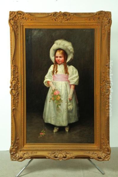 Portrait Of A Young Girl Attributed - view 1