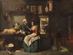 Kitchen Interior by Hubertus van Hove