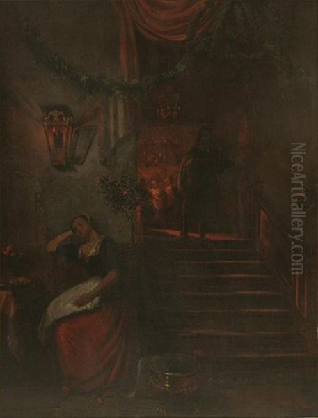 Evening Scene With Resting Maid - view 1