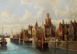 Ansicht Von Amsterdam by Hubertus van Hove