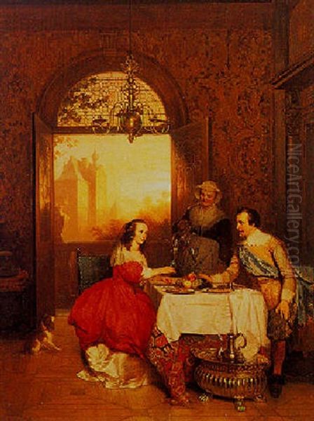 Elegant Figures In An Interior - view 1