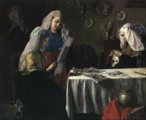 Hollandische Frauen In Wohninterieur