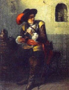 Interior Med Soldat by Johannes Hubertus van Hove