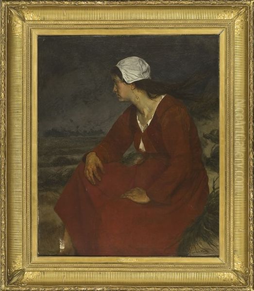 Giovane Donna Con Abito Rosso - view 1