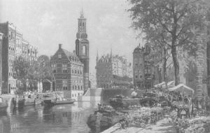 Amsterdam Flower Market by Hendrik Lodewyk Bonifacius Hoven