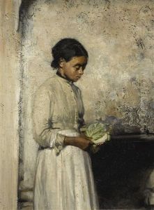 Girl With Cabbage
