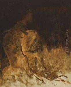 Study Of A Young Woman Seen In Three Quarter Profile From Behind