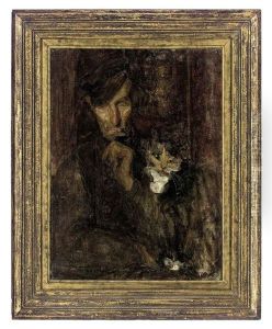 A Man With A Cat by Julia Beatrice How