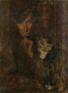A Man With A Cat by Julia Beatrice How