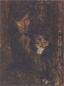 A Man With A Cat by Julia Beatrice How