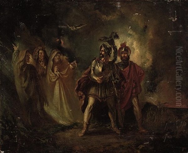 Macbeth And Banquo With The Three Witches - view 1