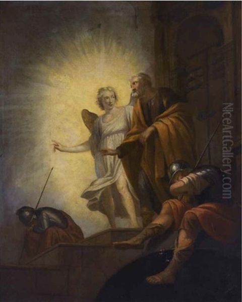 The Angel Waking Peter In The Prison - view 1