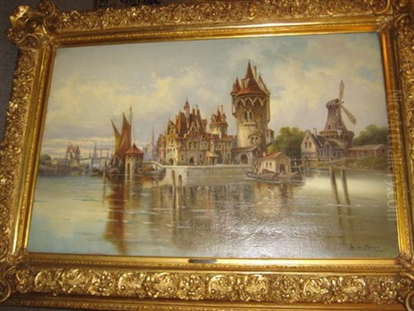 Canal Bei Amsterdam - view 1