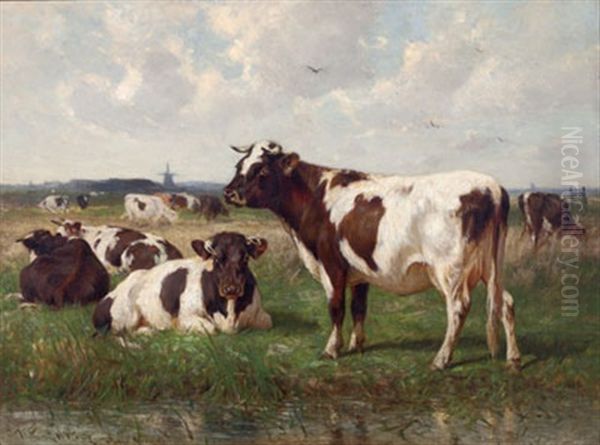 Cattle In A Landscape - view 1