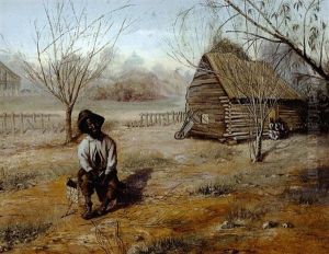 Farm Scene With Negro Boy by William Henry Howe