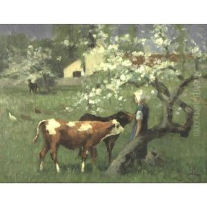 The Young Cowherd (+ Cows In A Landscape; 2 Works)