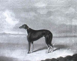 Needle And Driver, Two Newholm Greyhounds In A Landscape Needle And Driver, Two Newholm Greyhounds In A Landscape