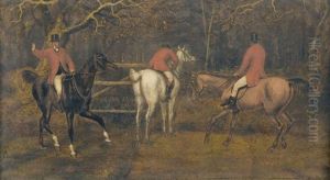 Herbstlandschaft Mit Drei Reitern by William Samuel Howitt
