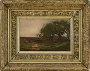 Landscape With Country Road by Alfred Cornelius Howland