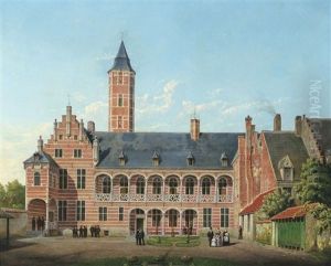 La Cour De L'hotel De Busleyden A Malines