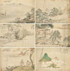 Landscapes And Figures by Hua Yan