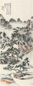 Landscape And Character by Huang Binhong