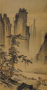 Landscape In Song Dynasty Style by Huang Jun
