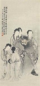 Zhong Kui And Ladies