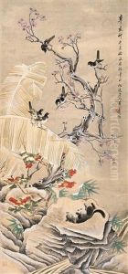 Flowers And Birds by Huang Shanshou