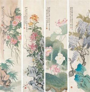 Flowers by Huang Shanshou