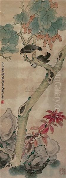 Two Birds And Tree - view 1