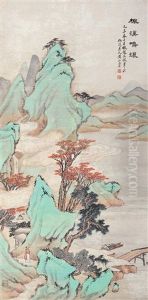 Landscape by Huang Shanshou