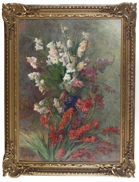 Prachtvolles Stilleben Mit Gladiolen - view 1
