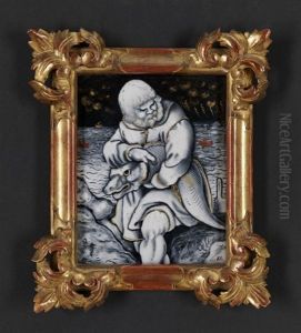 Fischer Mit Grossem Fisch by Amidus Huault